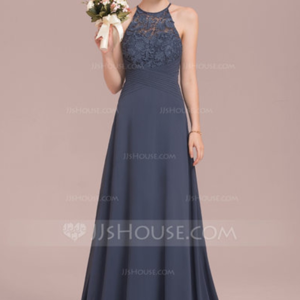 A-Line/Princess Scoop Neck Bridesmaid Dress